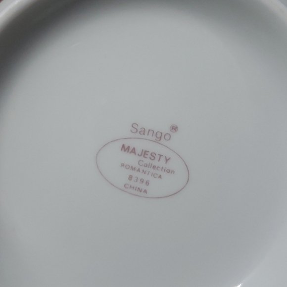 2 Sango Majesty lot sugar bowl creamer fine china - Picture 4 of 4